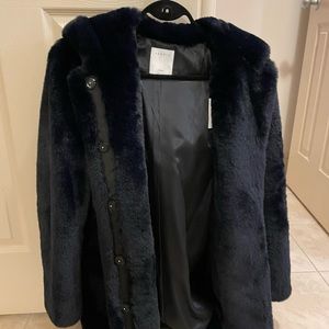 sandro fur coat